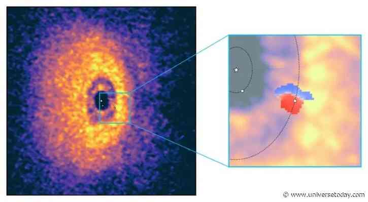 First Direct Image of Protoplanet Swirling Surrounding Gas