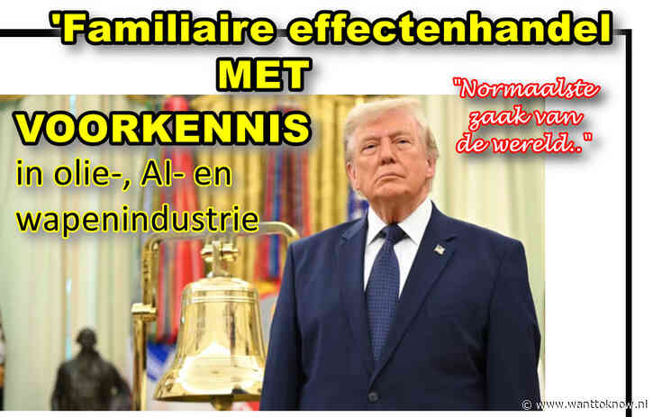 ‘Effectenhandel met voorkennis’..?? Trump niet strafbaar??