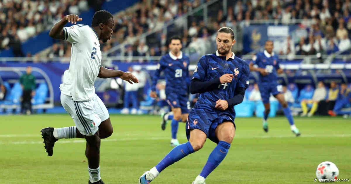 Italy beat 10-year statistic in first-half performance in 1-1 draw away against France
