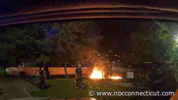Crews extinguish playground fire at park in Ansonia