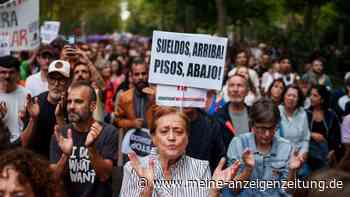 Landesweit große Demos gegen Wohnungsnot in Spanien