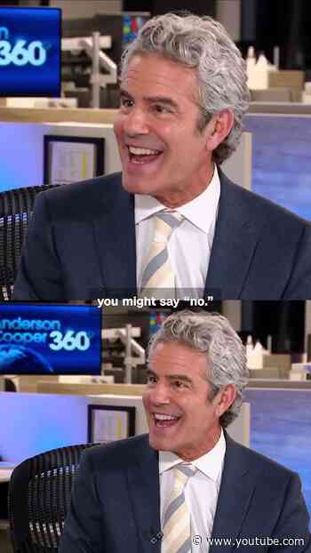 Andy Cohen crashed the 'Anderson Cooper 360' set