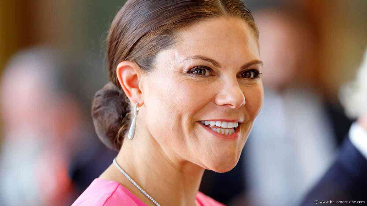 Crown Princess Victoria is a royal Barbie in striking outfit for poignant outing close to her heart