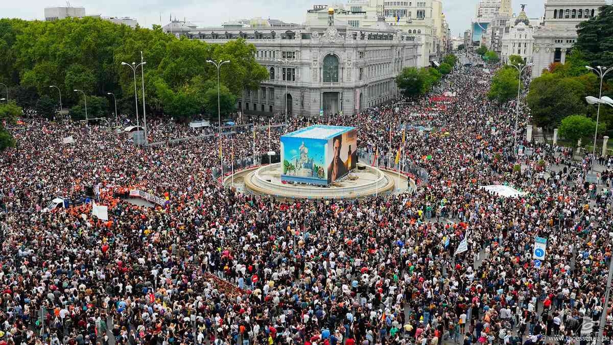 Landesweit große Demos gegen Wohnungsnot in Spanien