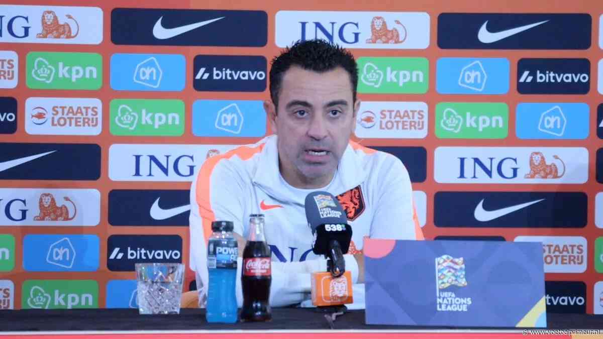 Xavi blij met volledig inzetbare Oranje-selectie: 'Alle 23 zijn fit'
