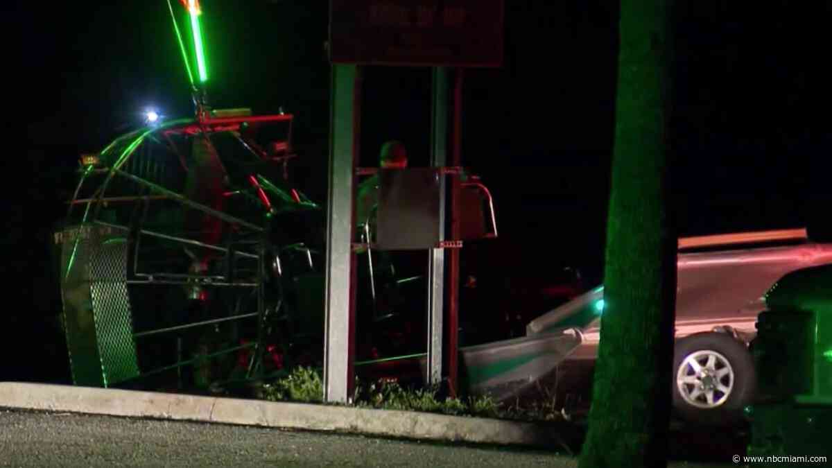 Airboat operator killed in collision in the Everglades ID'd, FWC says