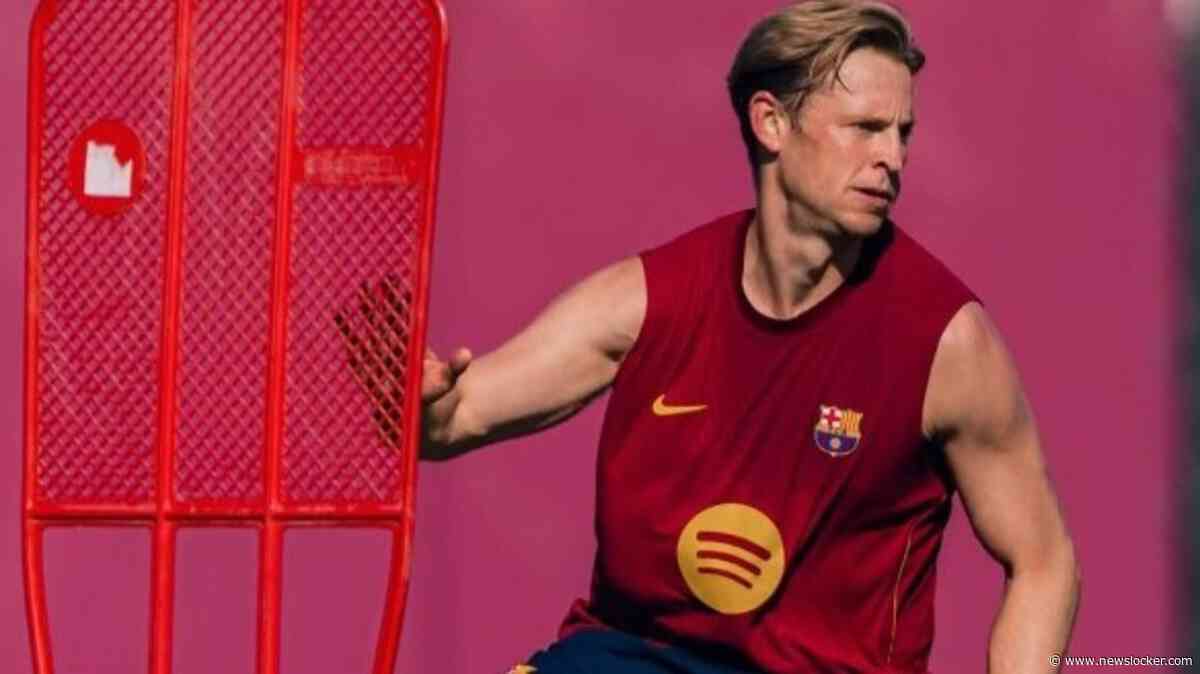 Goed nieuws voor FC Barcelona en Oranje: Frenkie de Jong terug op trainingsveld