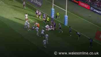 Top rugby match halted as worried players scream at ref and TNT Sports cut footage