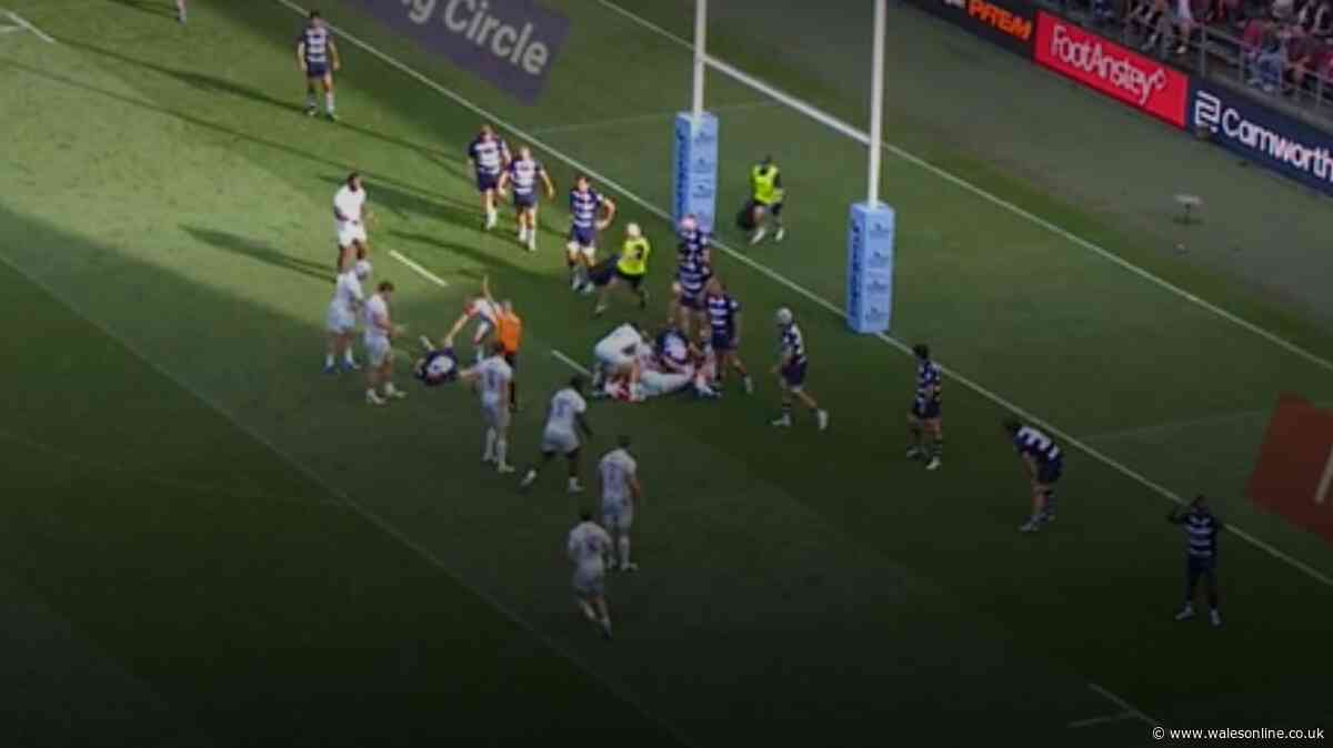 Top rugby match halted as worried players scream at ref and TNT Sports cut footage