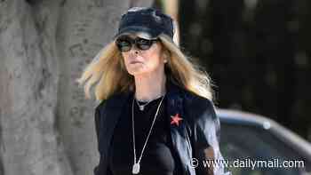 Bond girl and model, 80, who married '60s rock icon looks unrecognizable on rare outing in LA... can you guess who?