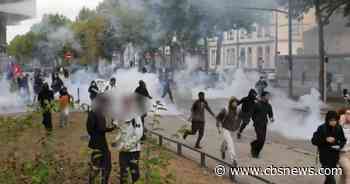 French police clash with student protestors over school improvement demonstrations