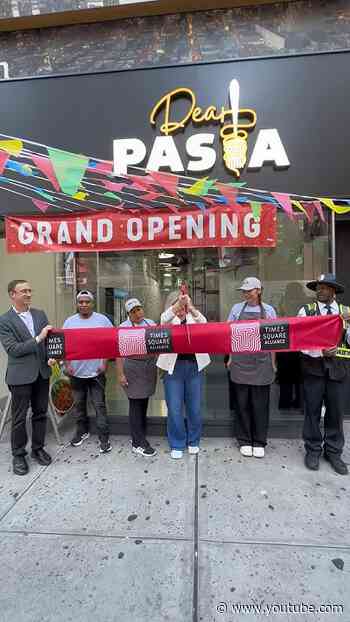 Dear Pasta is officially open in #TimesSquare! 🍝🌟 #NYC #NYCRestaurant #Restaurant #DearPasta