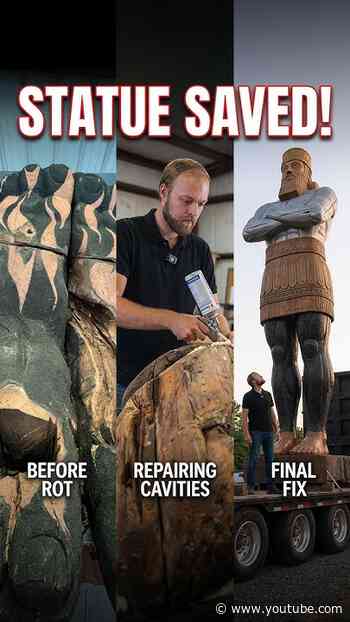 If you've wondered what happened to our 40-foot statue, watch this!