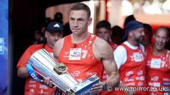 Sir Kevin Sinfield delivers Super League final trophy after completing latest epic challenge