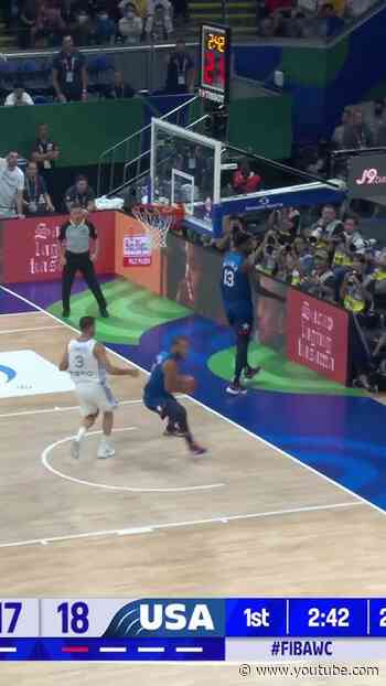 That JJJ chasedown on Thanasis was DISGUSTING 😭🔥  #FIBAWC