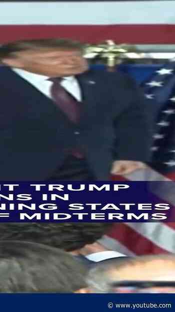 Trump campaigns in GOP-leaning states ahead of midterms
