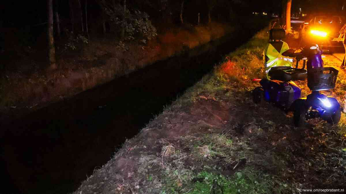 Scootmobiel rijdt water in bij Heeswijk-Dinther, bestuurder gewond