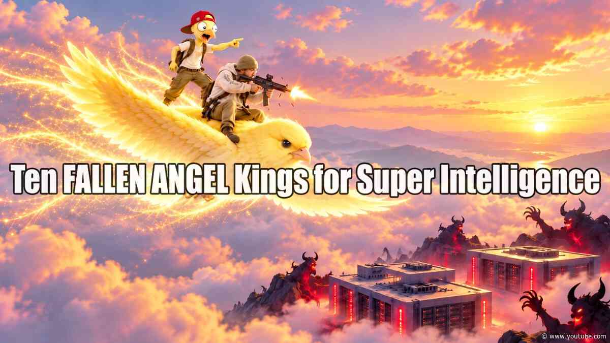 Ten FALLEN ANGEL Kings for Super Intelligence and CERN Moon Portals
