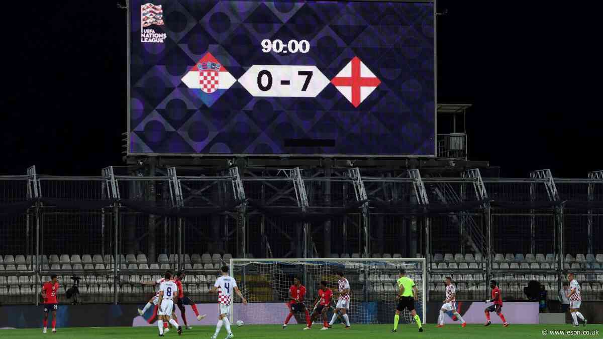 England thrash Croatia to put World Cup heartbreak firmly behind them