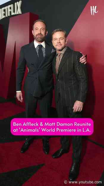 Ben Affleck and Matt Damon at the world premiere of ‘Animals’ yesterday in L.A.(📸: Getty Images)