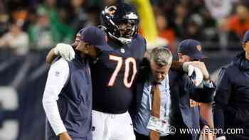 Bears LT Braxton Jones on IR; Benedet to start vs. Eagles