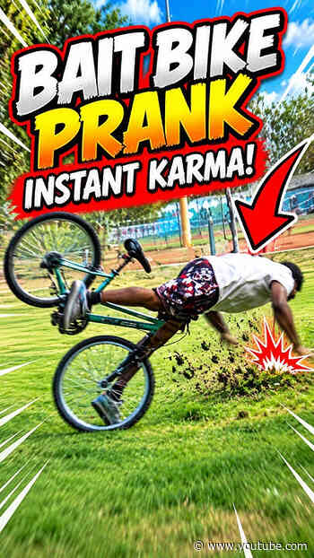 His brother has no legs?! 😂 Bait Bike Prank 😂 #Pranks #Funny #Viral #Karma
