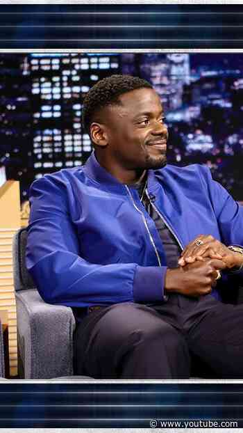 #DanielKaluuya has his own statue of his Get Out character in Leicester Square! #FallonTonight