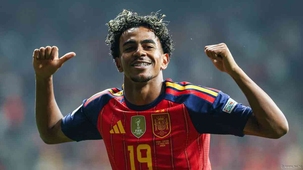 Yamal helpt Spanje met prachtgoal ook langs Tsjechië in Nations League