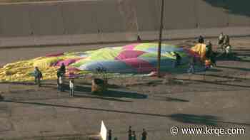 Albuquerque emergency crews respond to balloon wrapped around power lines