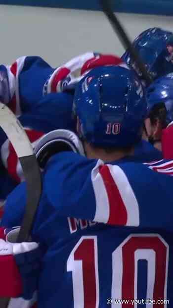 IGOR SHESTERKIN HAS SCORED A GOALIE GOAL!!! #nyr #nhl #hockey #igorshesterkin