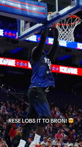 Rese Throws it 🆙 to LeBron! #shorts