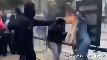 Boy, 15, arrested for burning woman's face with makeshift flame-thrower as student riots continue to rock France
