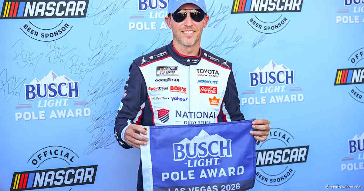 Denny Hamlin Takes Pole In Dominant Joe Gibbs Racing Qualifying Session at Vegas