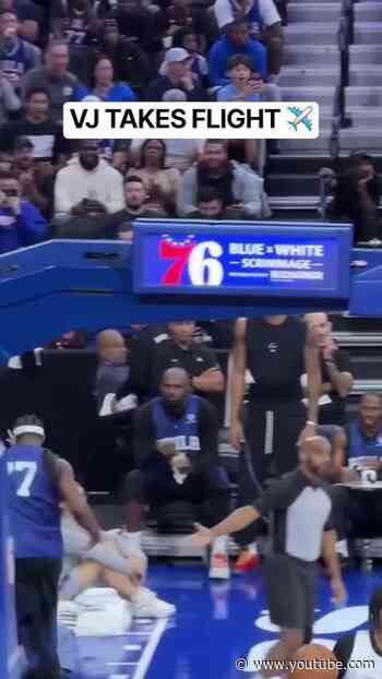 VJ Edgecombe got crazy up for this throwdown (📹 via: @sixers )