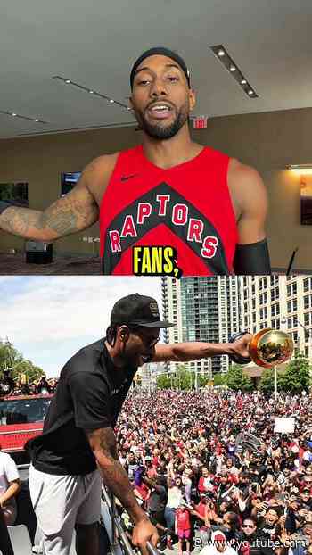 Kawhi Leonard is back with the @TorontoRaptors for the first time since 2019
