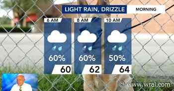 More rain expected on Sunday, comfortable start to the week