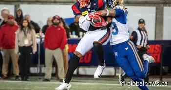 Alouettes top Bombers 37-10, clinch East Division