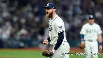 Rasmussen has no-hit bid for 7 2/3 innings, Rays open AL Division Series with a 1-0 win over Yanks