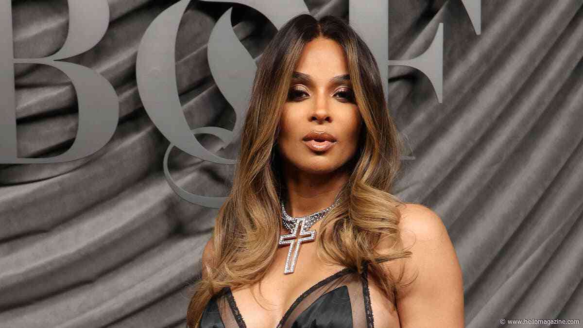 Pregnant Ciara bares baby bump in sheer lace dress after surprise Paris runway debut