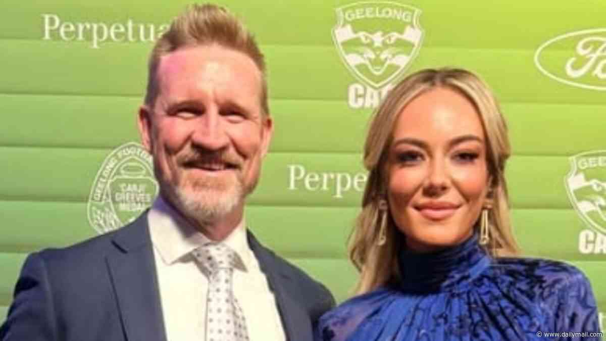 Nathan Buckley debuts glamorous new partner Kate Dickins at exclusive AFL event in Melbourne - after splitting with girlfriend Brodie Ryan