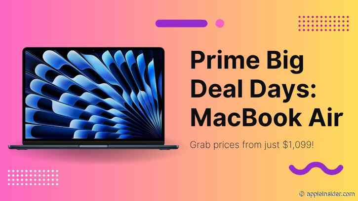 Amazon's $1,099 M5 MacBook Air deal offers $200 October Prime Day savings