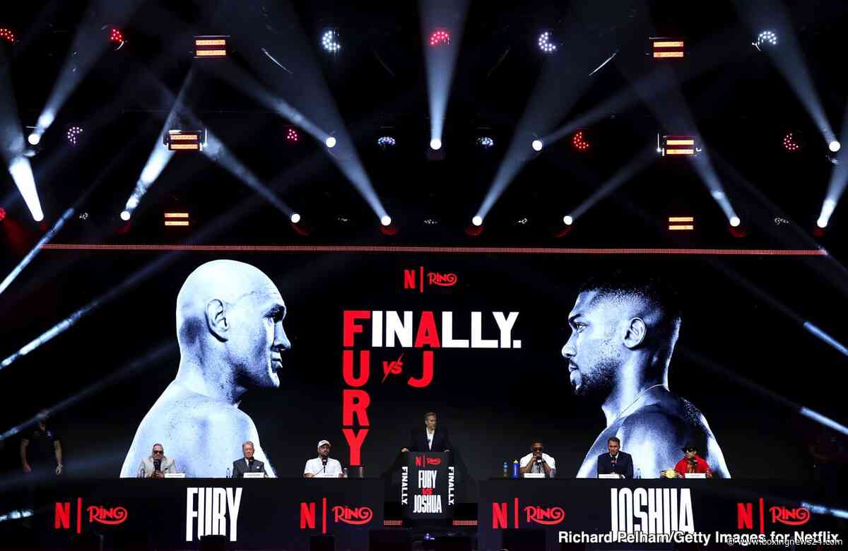Anthony Joshua Sacrifices Millions For Tyson Fury Fight