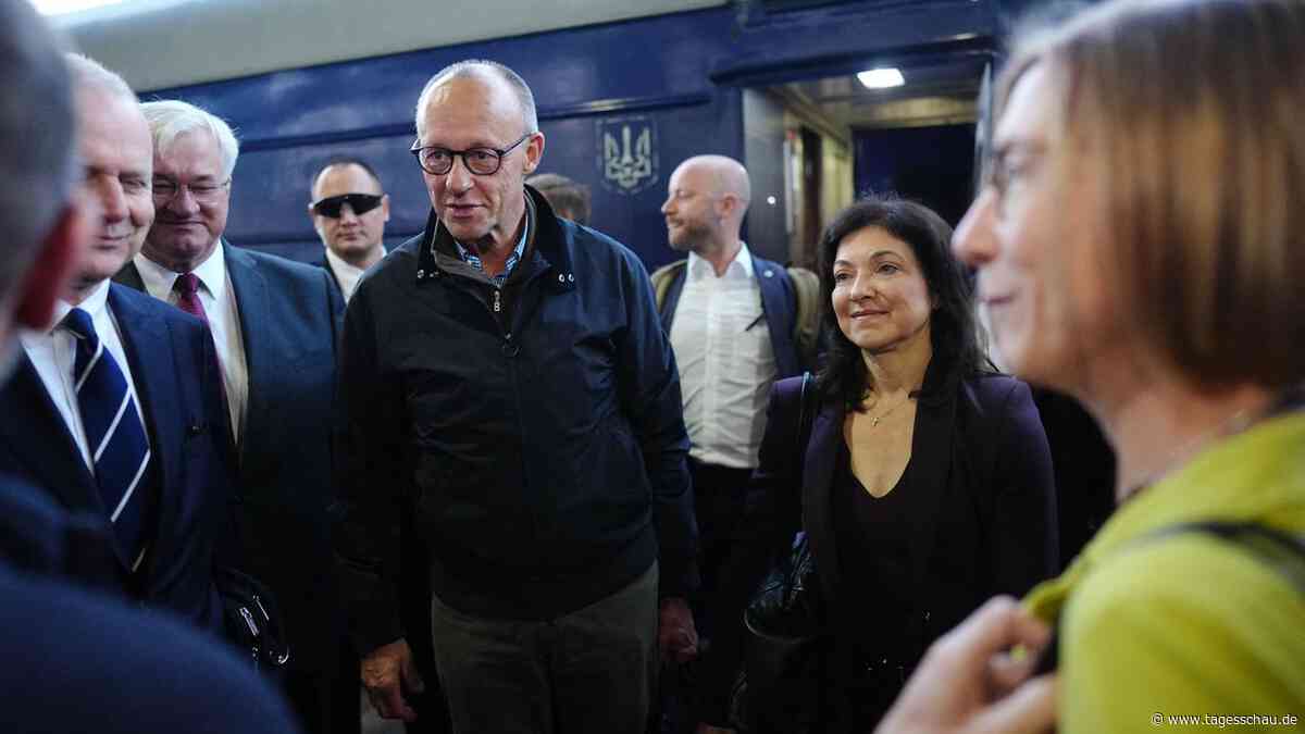 Krieg gegen die Ukraine: Kanzler Merz besucht Kiew