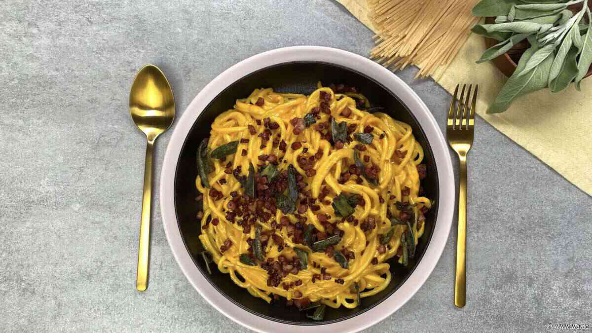 Kürbis-Carbonara: herbstlich, schnell gemacht und überraschend cremig
