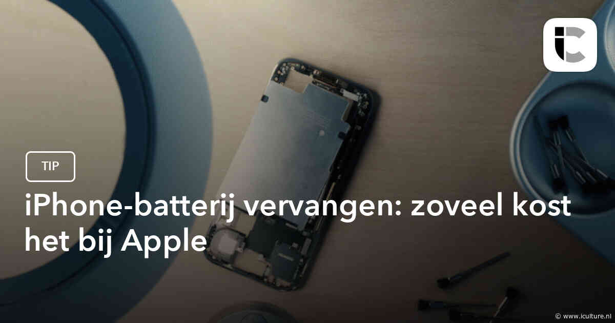 iPhone-batterij vervangen: zoveel kost het bij Apple
