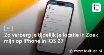 Zo verberg je tijdelijk je locatie in Zoek mijn op iPhone in iOS 27