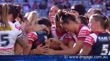 Hall barges over in first-half onslaught