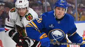 Sabres F Kulich celebrates return from blood clot issues, nets winner