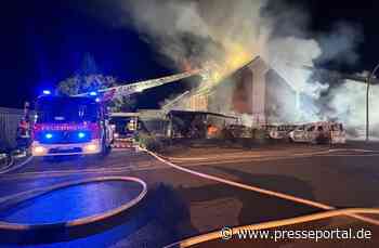 FW-ROW: Großbrand in Zeven: Über 200 Kräfte im Einsatz