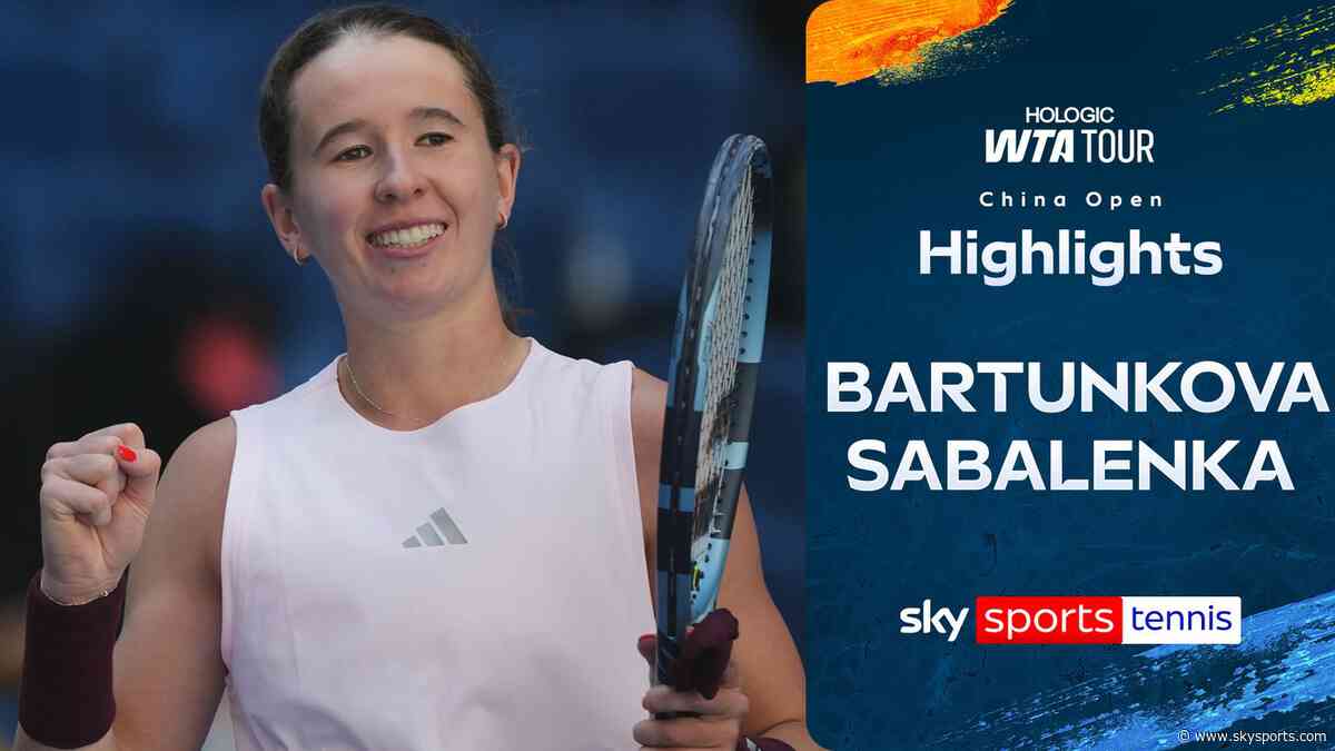 Bartunkova stuns Sabalenka at China Open